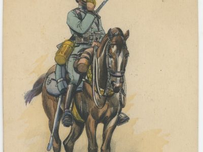 Carte Postale Illustrée - Edmond Lajoux - Edition Militaire Illustrées - Dragons - Cavalerie - 1930