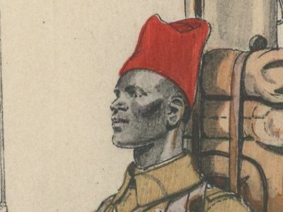 Carte Postale Illustrée - Edmond Lajoux - Edition Militaire Illustrées - Tirailleurs Sénégalais - 1930