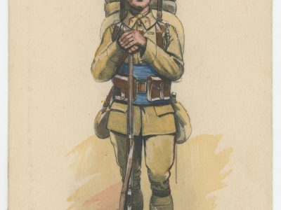 Carte Postale Illustrée - Edmond Lajoux - Edition Militaire Illustrées - Zouaves - 1930