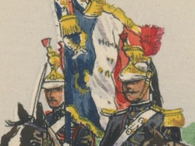 Carte Postale Illustrée - Pierre Albert Leroux- Edition Militaire Illustrées -Garde Républicaine Etendard - 1930