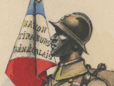 Carte Postale Illustrée - Edmond Lajoux - Edition Militaire Illustrées - Tirailleurs Sénégalais - 1930