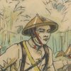Carte Postale Illustrée - P.V Robiquet - Edition Militaire Illustrées - Tirailleurs Indo-Chinois - 1930