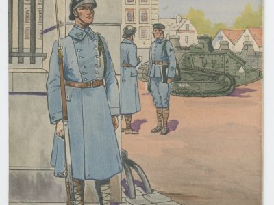 Carte Postale Illustrée - Pierre Albert Leroux- Edition Militaire Illustrées - Régiment des Chars d'Assaut - 1930