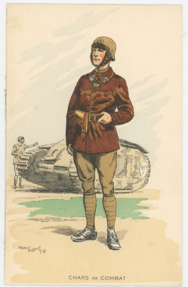 Carte Postale Illustrée - Maurice Toussaint - Edition Militaire Illustrées - Char de combat - 1940