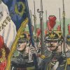 Carte Postale Illustrée - Pierre Albert Leroux- Edition Militaire Illustrées -Garde Républicaine Drapeau - 1930