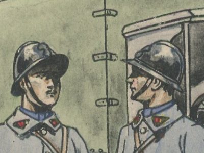 Carte Postale Illustrée - Pierre Albert Leroux- Edition Militaire Illustrées - Train des Equipages - 1929