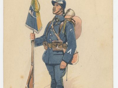 Carte Postale Illustrée - Edmond Lajoux - Edition Militaire Illustrées - Chasseurs à Pied - 1930