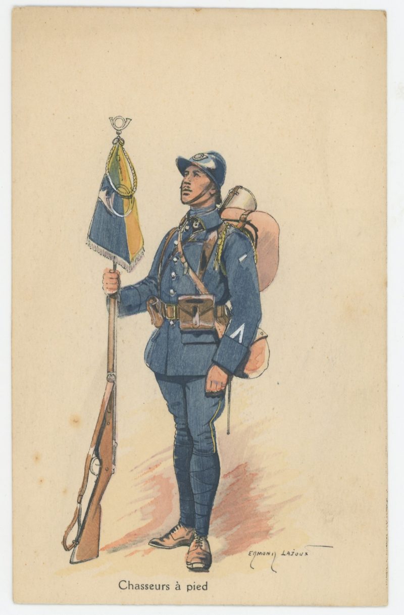 Carte Postale Illustrée - Edmond Lajoux - Edition Militaire Illustrées - Chasseurs à Pied - 1930