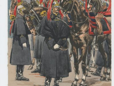 Carte Postale Illustrée - Pierre Albert Leroux- Edition Militaire Illustrées -Garde Républicaine à Cheval - Trompette - 1930
