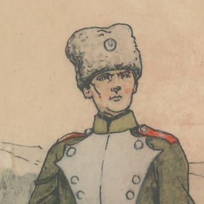 Carte Postale Illustrée - P.V. Robiquet - Edition Militaire Illustrées - Russie - Infanterie 1914