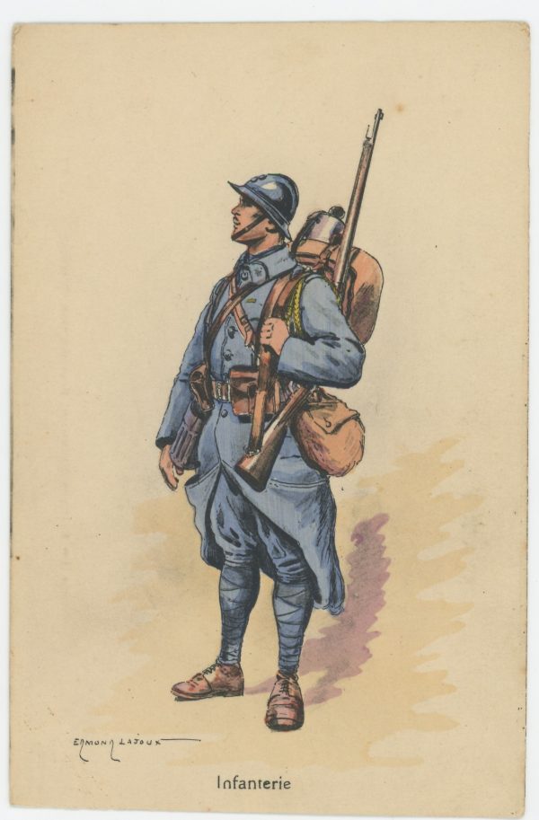 Carte Postale Illustrée - Edmond Lajoux - Edition Militaire Illustrées - Infanterie - 1930