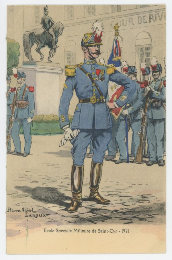 Carte Postale Illustrée - Pierre Albert Leroux- Edition Militaire Illustrées - Ecole de Saint Cyr - 1921