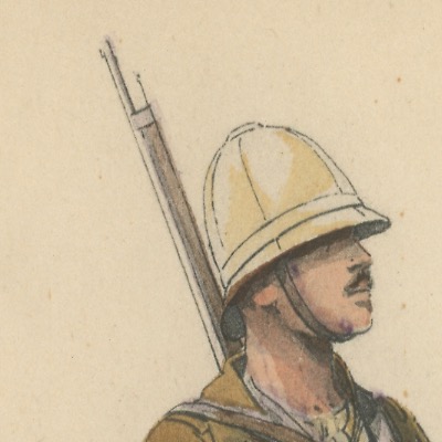 Carte Postale Illustrée - Edmond Lajoux - Edition Militaire Illustrées - Infanterie Coloniale - 1930