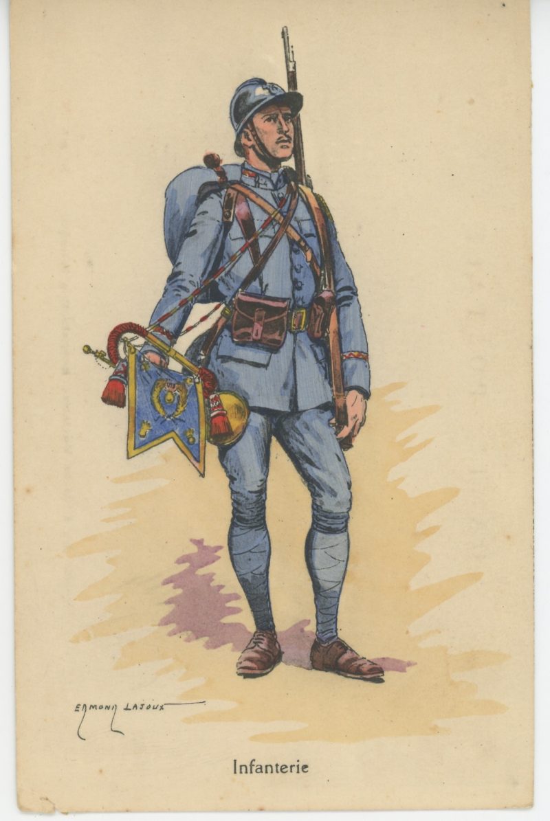 Carte Postale Illustrée - Edmond Lajoux - Edition Militaire Illustrées - Infanterie - 1930