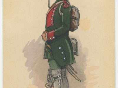 Carte Postale Illustrée - Edmond Lajoux - Edition Militaire Illustrées - Chasseurs de Conflans - Grenadier - 1761