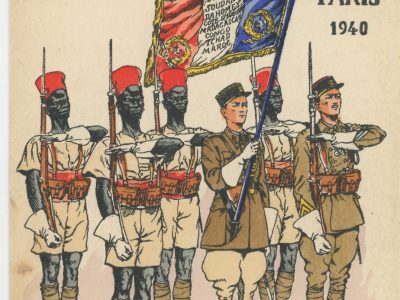 Carte Postale Illustrée - Pierre Albert Leroux - Edition Militaire Illustrées - Troupes Coloniales - 1940