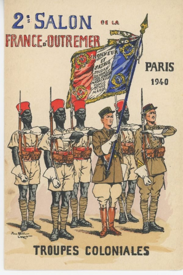 Carte Postale Illustrée - Pierre Albert Leroux - Edition Militaire Illustrées - Troupes Coloniales - 1940