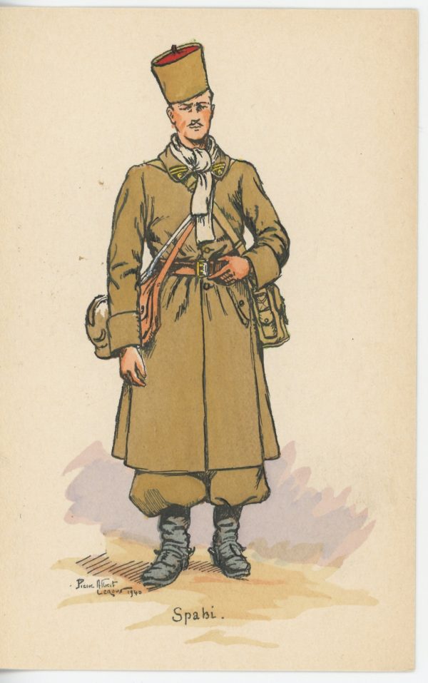 Carte Postale Illustrée - Pierre Albert Leroux - Edition Militaire Illustrées - Spahi - 1940