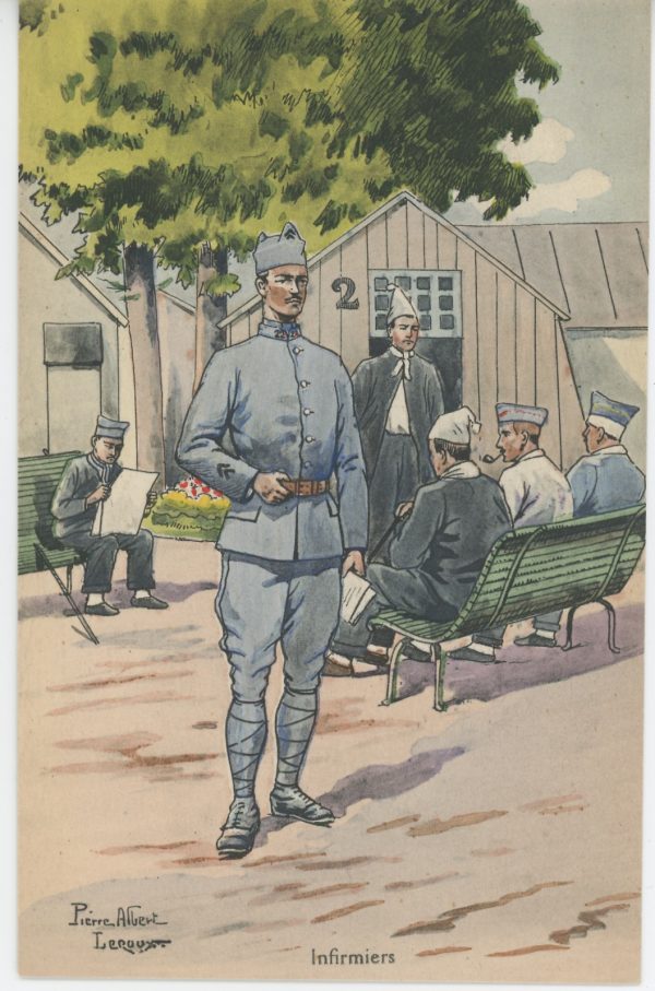 Carte Postale Illustrée - Pierre Albert Leroux - Edition Militaire Illustrées -Infirmier - 1930