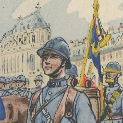 Carte Postale Illustrée - Pierre Albert Leroux - Edition Militaire Illustrées -Génie - Chemin de fer - 1930