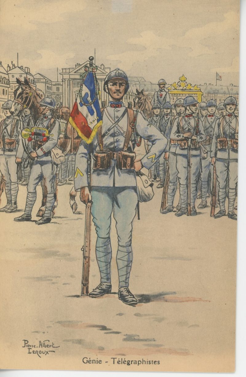Carte Postale Illustrée - Pierre Albert Leroux - Edition Militaire Illustrées - Génie - Télégraphiste - 1930