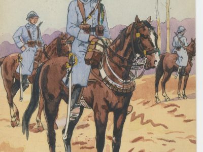 Carte Postale Illustrée - Pierre Albert Leroux - Edition Militaire Illustrées - Hussards - 1930