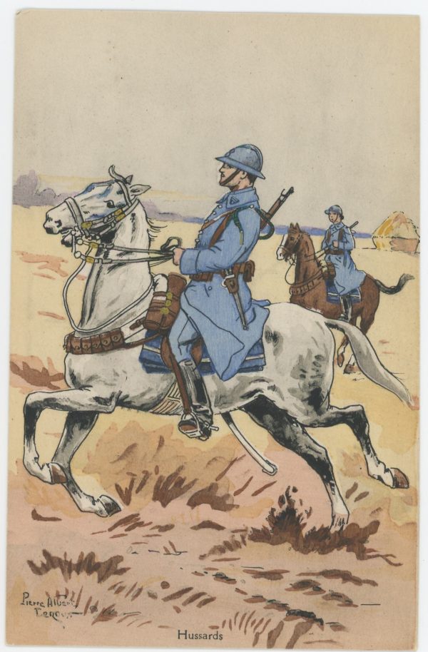 Carte Postale Illustrée - Pierre Albert Leroux - Edition Militaire Illustrées - Hussards - 1930