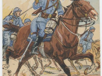 Carte Postale Illustrée - P.V.Robiquet - Edition Militaire Illustrées - Cuirassier - 1930