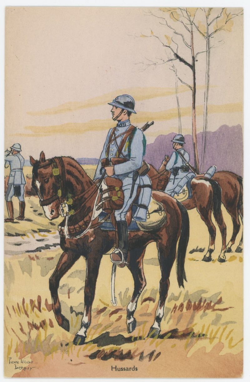 Carte Postale Illustrée - Pierre Albert Leroux - Edition Militaire Illustrées - Hussards - 1930