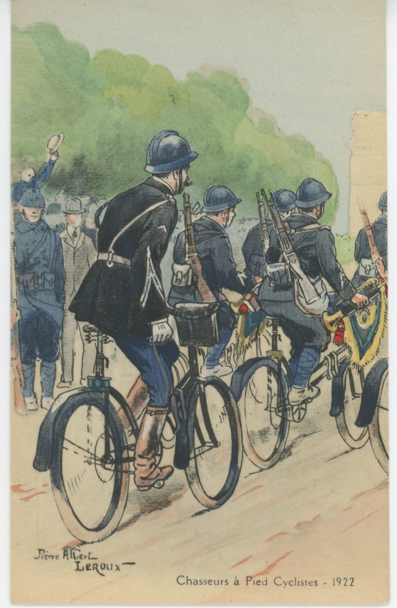 Carte Postale Illustrée - Pierre Albert Leroux - Edition Militaire Illustrées - Chasseurs à Pied Cyclistes - 1930