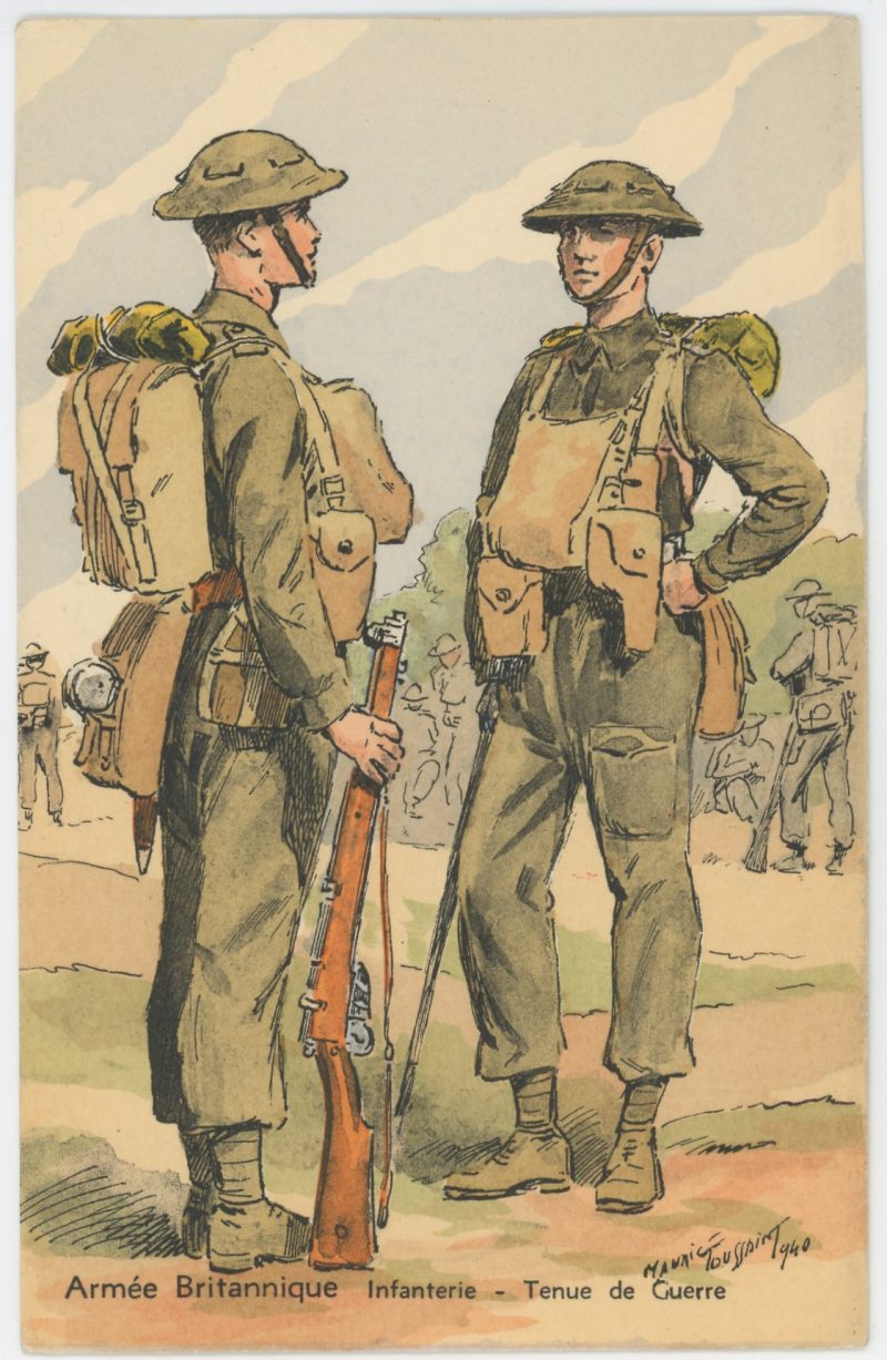 Armée Anglaise - Infanterie- Tenue de Guerre - 1939 - Maurice Toussaint - Uniforme
