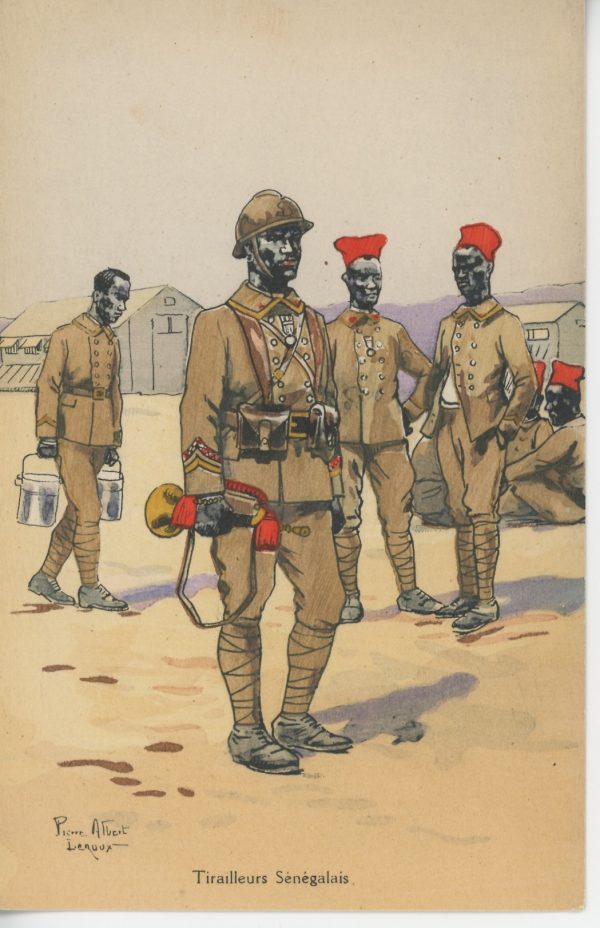 Carte Postale Illustrée - Pierre Albert Leroux - Edition Militaire Illustrées - Tirailleurs Sénégalais - 1930