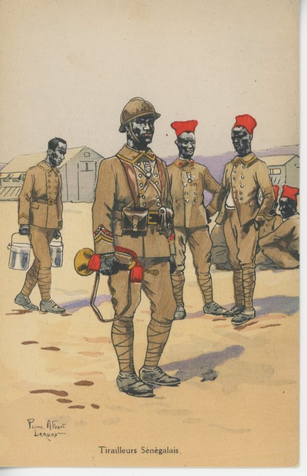 Carte Postale Illustrée - Pierre Albert Leroux - Edition Militaire Illustrées - Tirailleurs Sénégalais - 1930