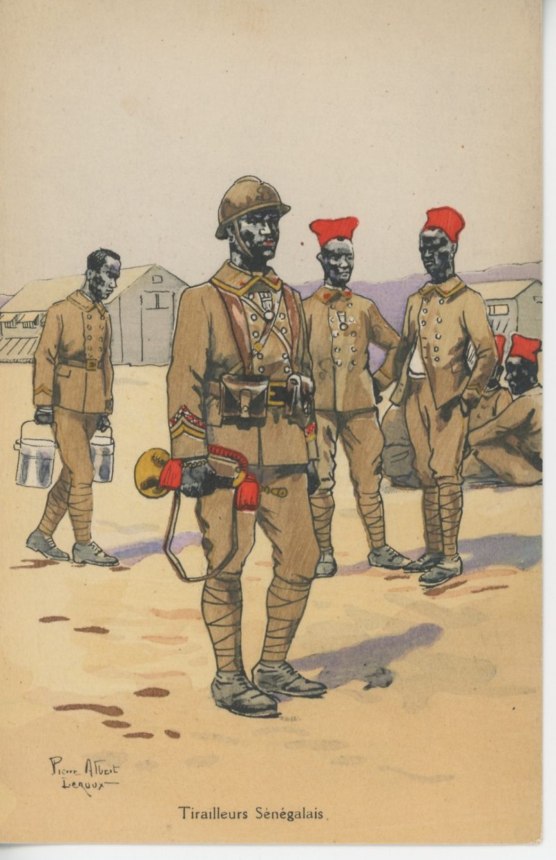 Carte Postale Illustrée - Pierre Albert Leroux - Edition Militaire Illustrées - Tirailleurs Sénégalais - 1930