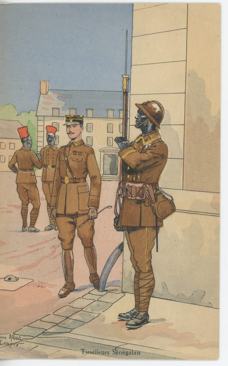 Carte Postale Illustrée - Pierre Albert Leroux - Edition Militaire Illustrées - Tirailleurs Sénégalais - 1930