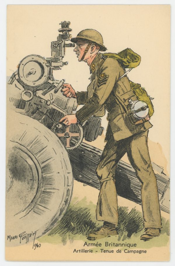 Armée Anglaise - Artillerie - Tenue de Campagne - 1939 - Maurice Toussaint - Uniforme