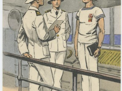 Carte Postale Illustrée - Maurice Toussaint - Edition Militaire Illustrées - Marine - Officiers- 1930
