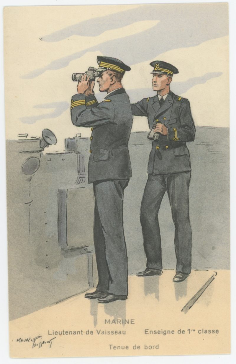 Carte Postale Illustrée - Maurice Toussaint - Edition Militaire Illustrées - Marine - Officier - 1930