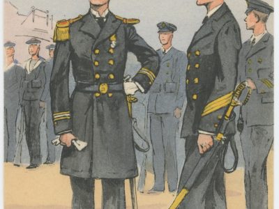 Carte Postale Illustrée - Maurice Toussaint - Edition Militaire Illustrées - Marine - Officiers - 1930