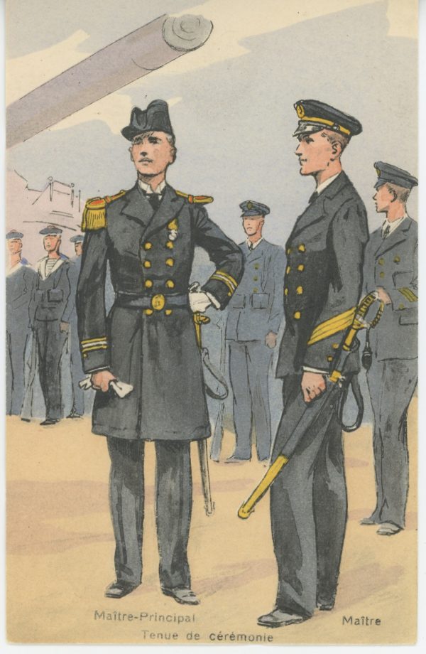 Carte Postale Illustrée - Maurice Toussaint - Edition Militaire Illustrées - Marine - Officiers - 1930