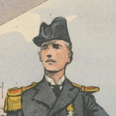 Carte Postale Illustrée - Maurice Toussaint - Edition Militaire Illustrées - Marine - Officiers - 1930
