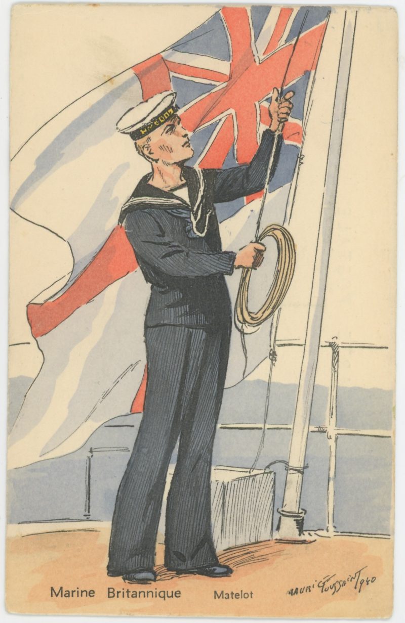 Armée Anglaise Marine Britannique 1939 - Maurice Toussaint - Uniforme - Matelot