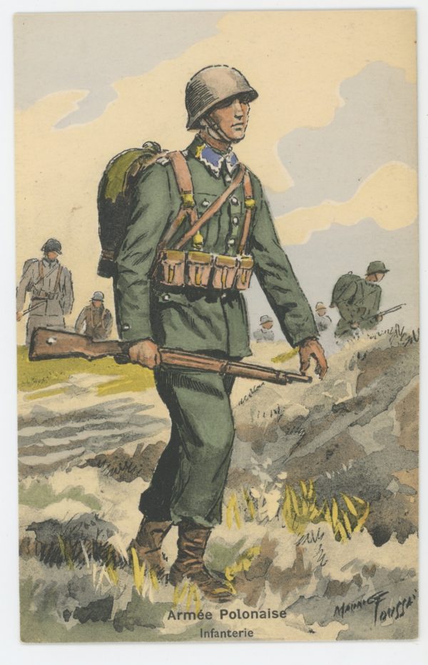 Carte Postale Illustrée - Maurice Toussaint - Edition Militaire Illustrées - Pologne - Infanterie- 1939