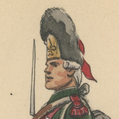 Carte Postale Illustrée - Edmond Lajoux - Edition Militaire Illustrées - Chasseurs de Conflans - Grenadier - 1761