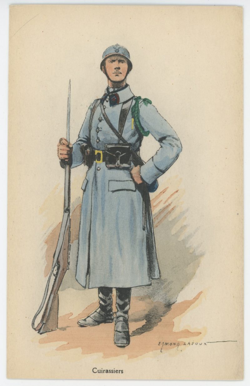 Carte Postale Illustrée - Edmond Lajoux - Edition Militaire Illustrées - Cuirassiers - 1930