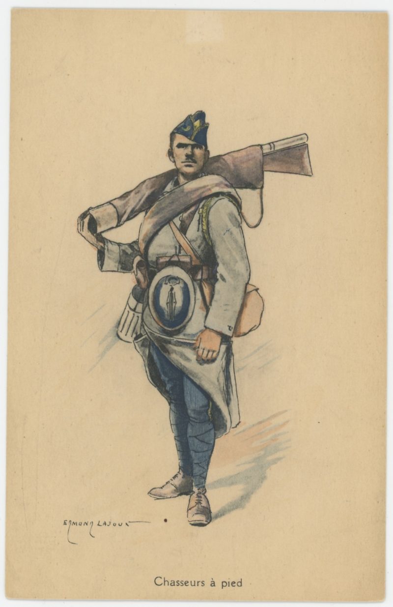 Carte Postale Illustrée - Edmond Lajoux - Edition Militaire Illustrées - Chasseurs à Pied - 1930