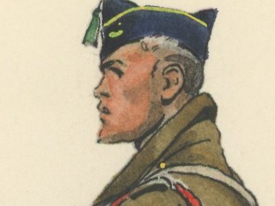 Carte Postale Illustrée - Edmond Lajoux - Edition Militaire Illustrées - Chasseur à Pied - 1940