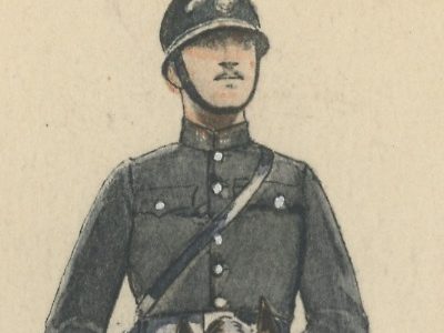 Carte Postale Illustrée - Edmond Lajoux - Edition Militaire Illustrées - Gardiens de la Paix - 1940
