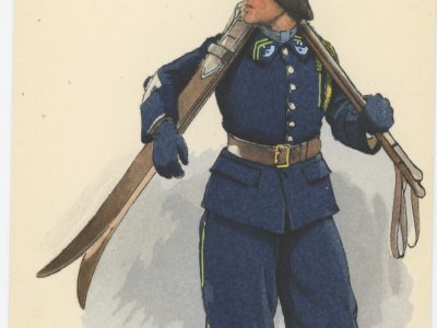 Carte Postale Illustrée - Edmond Lajoux - Edition Militaire Illustrées - Eclaireur Skieur - 1930