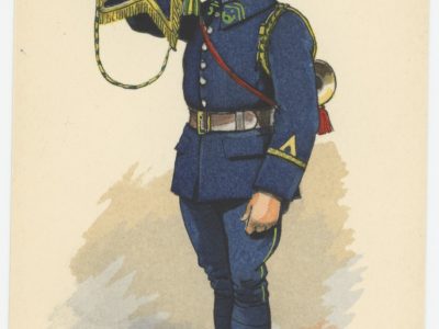 Carte Postale Illustrée - Edmond Lajoux - Edition Militaire Illustrées - Clairon de Chasseur à Pied - 1930